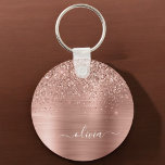 Chaveiro Monograma Rosa cor-de-rosa com Dourada de metal es<br><div class="desc">Rosa Dourado - Chaveiros com nomes De Monograma (Cadeia-Chave) De Folha Cinzenta Cinzenta Cinzenta Cinzenta Com Folha Metálica Cinzenta. Isto faz o doce e perfeito aniversário de 16 anos, casamento, chá de panela, aniversário, chá de fraldas ou festa de solteira presente para alguém que ama luxo de luxo e estilos...</div>