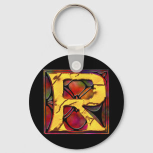 Chaveiro Monograma: Stainglass R