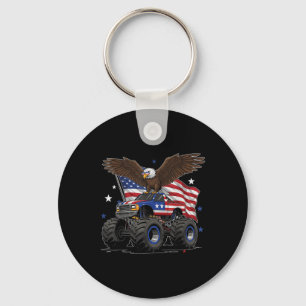Chaveiro Monster Truck Bald Eagle 4 De Julho Boys American