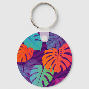 Chaveiro Monstera Deliciosa: Arte Tropical.