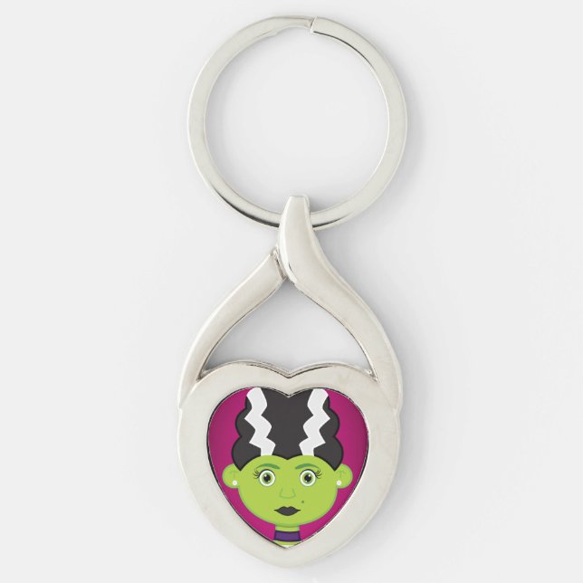 Chaveiro Monstro de menina verde (Frente)