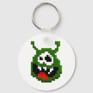 Chaveiro Monstro Verde - Arte em Pixel