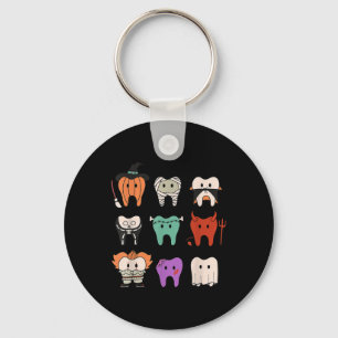 Chaveiro Monstros da Higiene Dental Divertidos e Fofos Esqu