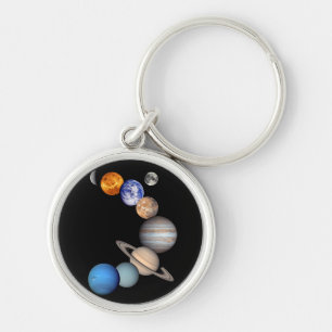 Chaveiro Montagem do Sistema Solar Fotos de Planetas JPL