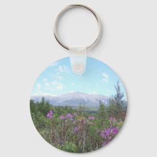 Chaveiro Montagem Katahdin e flores selvagens