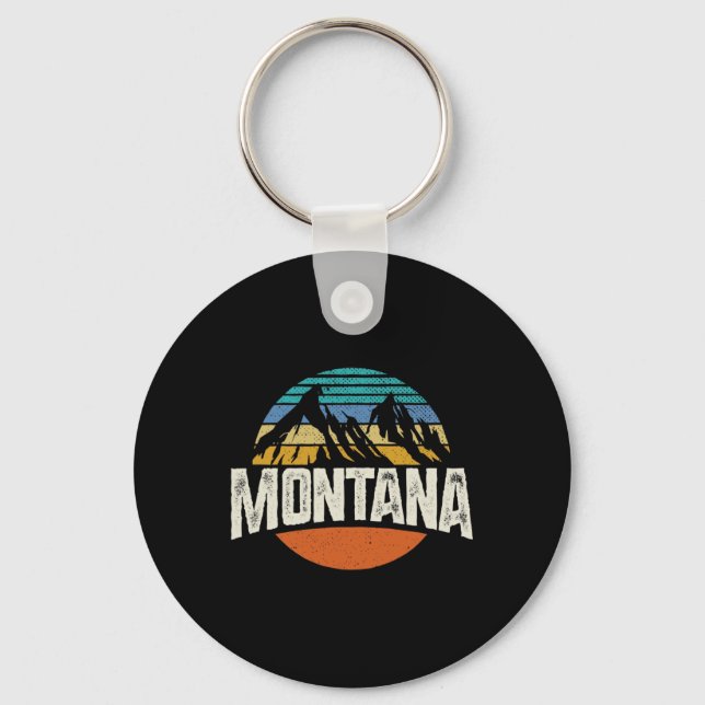 Chaveiro Montana Montanhas Design Retro Caminhada Mt  (Frente)