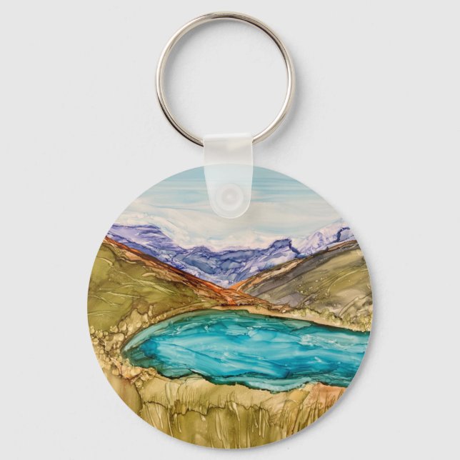 Chaveiro Montanhas com lago (Frente)