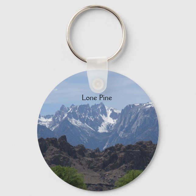 Chaveiro Montanhas de Lone Pine com neve no topo      (Frente)