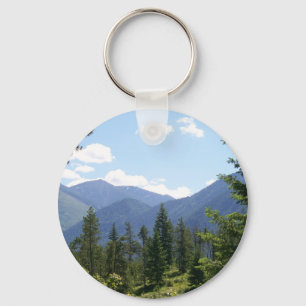 Chaveiro Montanhas e Floresta de Montana - Vista Cênnica