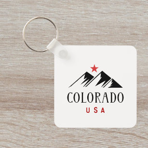 Chaveiro Montanhas legal do Colorado EUA com Star LightColo