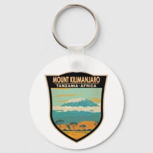 Chaveiro Monte Kilimanjaro Tanzânia Africa Vintage