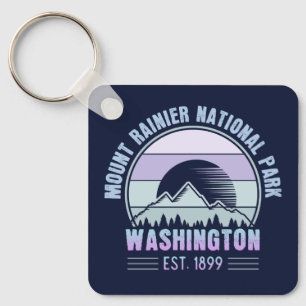 Chaveiro Monte Rainier National Park Washington EUA Retro