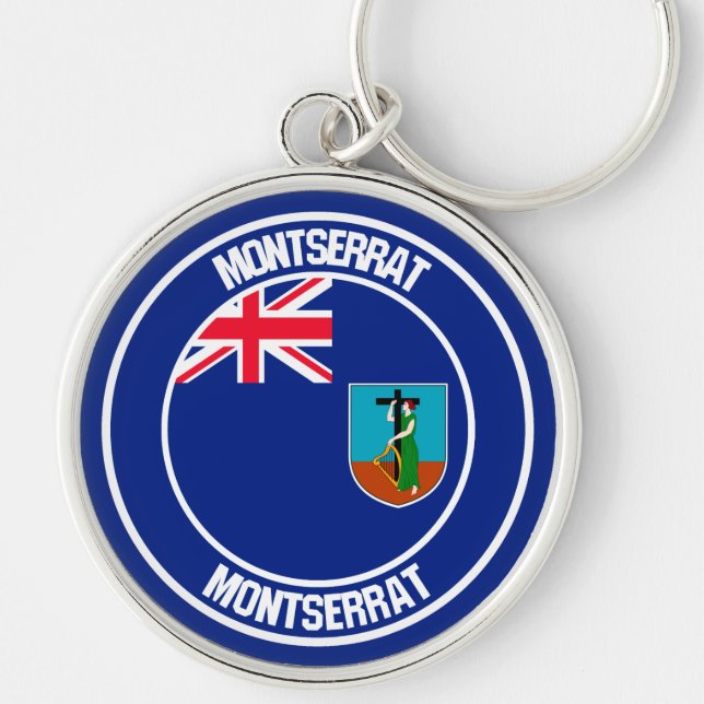 Chaveiro Montserrat Round Emblem (Frente)