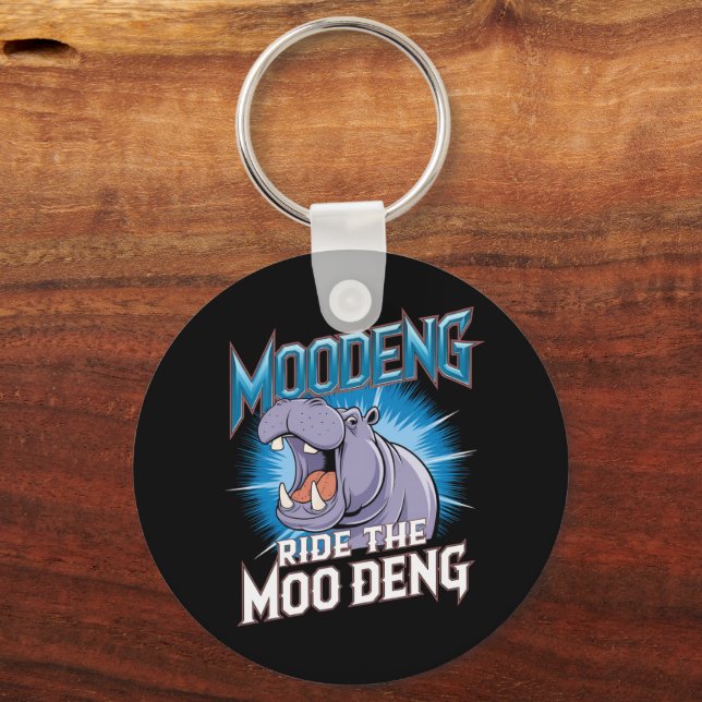 Chaveiro MOO DENG Hippo Montar o Dor da Moo (Frente)