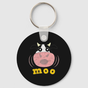Chaveiro Moo Vaca Animais De Criação Engraçados Agricultore