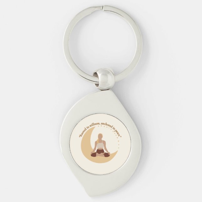 Chaveiro Moon Meditation – Celestial Wellness  (Frente)