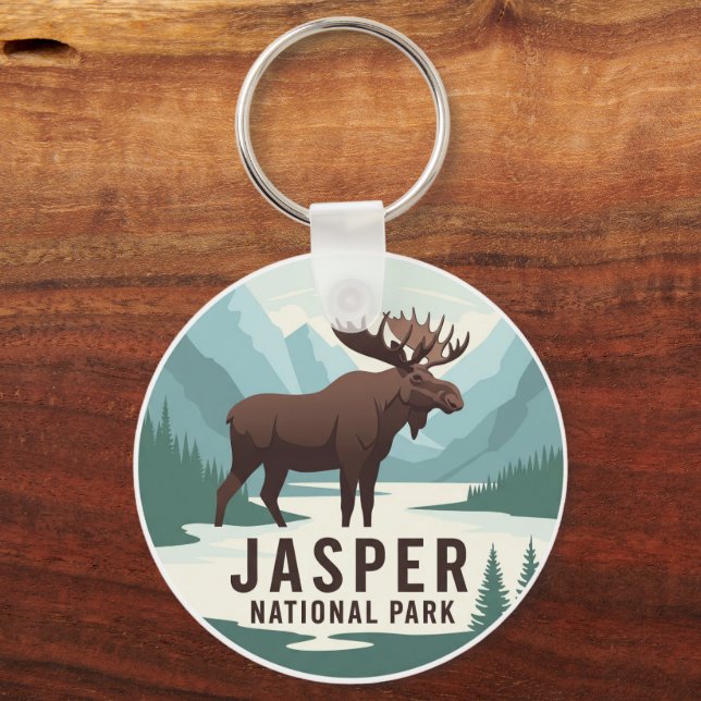 Chaveiro Moose no Parque Nacional de Jasper, Viagem Canadá (Frente)
