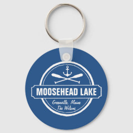 Chaveiro Moosehead Lake Maine ancorar cidade e nome persona