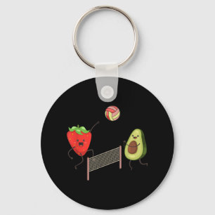 Chaveiro Morango Divertido Avocado Jogando Presente De Vole