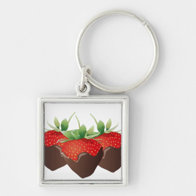 Chaveiro Morango do chocolate (Frente)