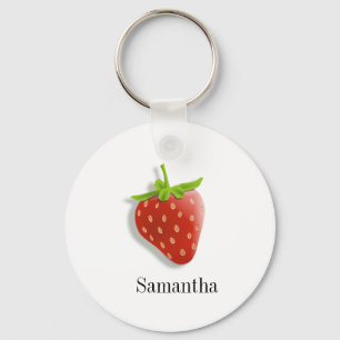 Chaveiro Morango Personalizado Bonito