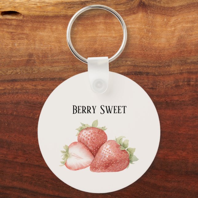 Chaveiro Morangos Berry Sweet   (Frente)