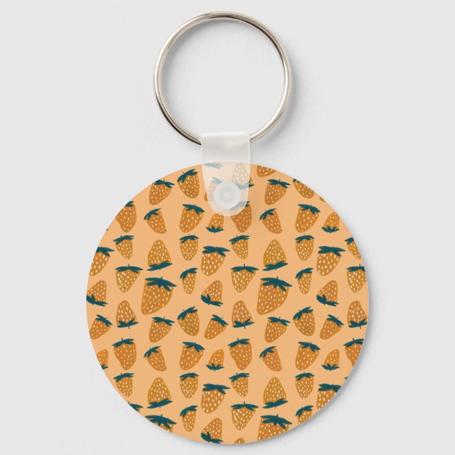 Chaveiro Morangos (laranja) (Frente)