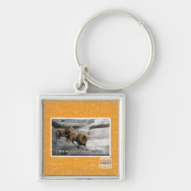 Chaveiro Morda-me é só uma expressão! (Frente)