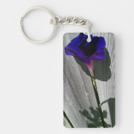 Chaveiro Morning Glory Flower Rettangular Key Chain