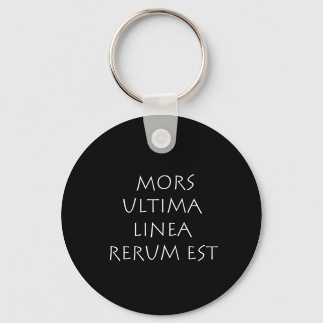 Chaveiro Mors ultima linea rerum est (Frente)