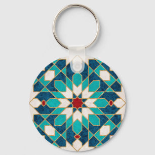 Chaveiro Mosaico marmorense Marinho azul vermelho branco ve