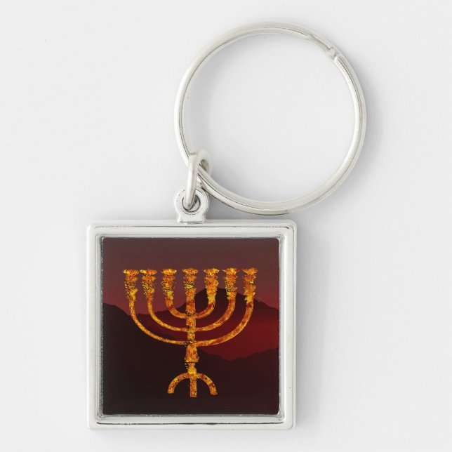 Chaveiro Moshe's Menorah (Frente)