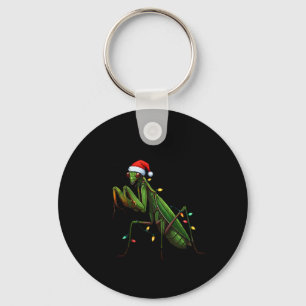 Chaveiro Moss Mantis Natal Light Santa Hat Animal Insec