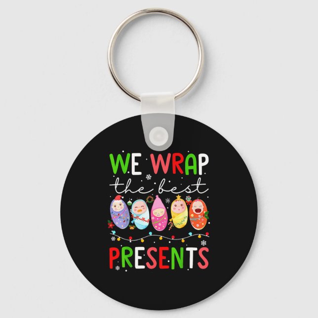 Chaveiro Mother Baby Unit Christmas Labor And Delivery Nurs (Frente)