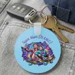 Chaveiro Mother's Day Gift Personalized Neon Mom Son Keyrin<br><div class="desc">This vibrant acrylic keychain is a perfect personalized gift for both mothers and sons. Its compact size and eye-catching neon style make it a stylish accessory for keys, bags, or backpacks. Personalization: Thanks to the editable text, you can enter your name, change the inscription, or remove it entirely to create...</div>
