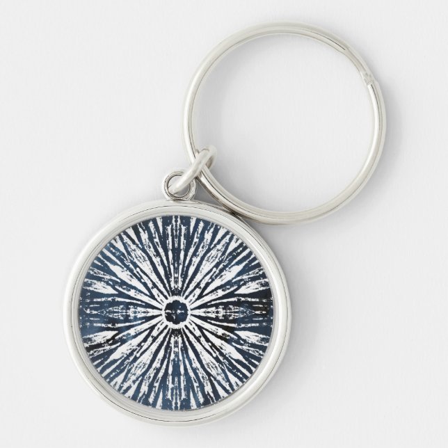Chaveiro Motif Radial de Tinta Indigo (Frente)