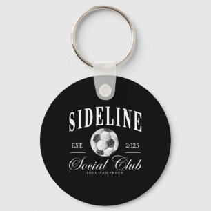 Chaveiro Motivo de Clube Social de Mulheres ao Lado do Fute