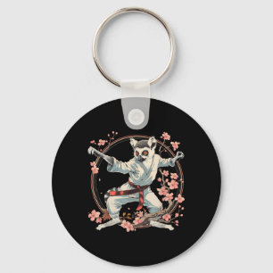 Chaveiro Motivo de lêmure de caratê Taekwondo Jiu-Jitsu MMA