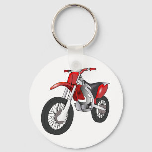 Chaveiro Motocicleta vermelha e preta fora de