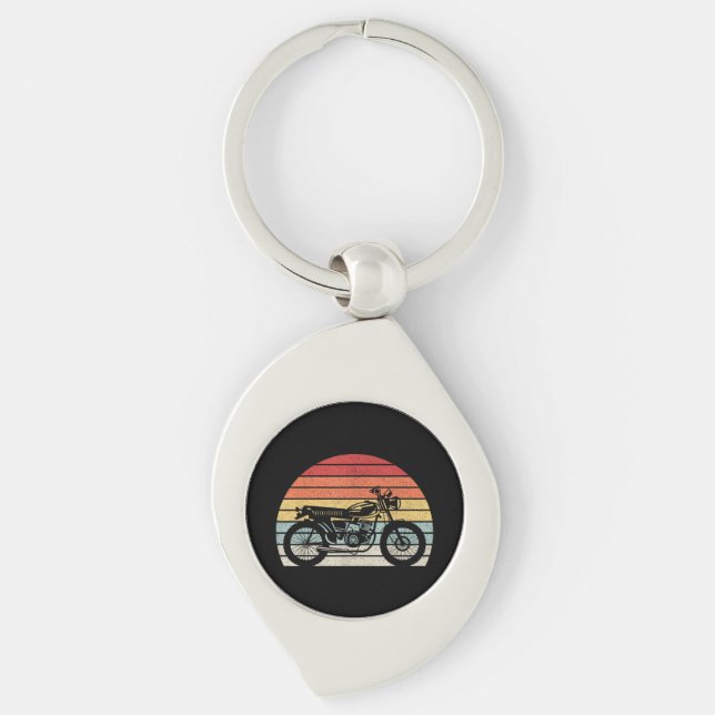 Chaveiro Motocicleta Vintage Retro (Frente)