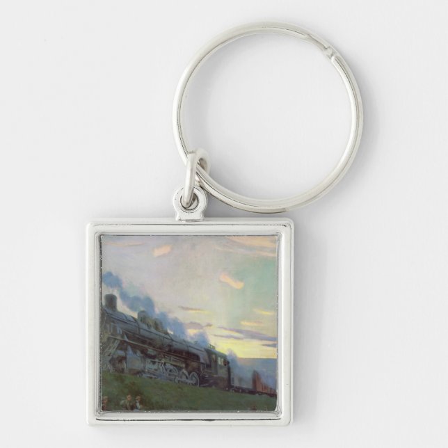 Chaveiro Motor de vapor do poder super, 1935 (Frente)