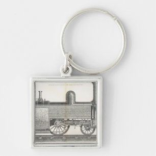 Chaveiro Motor locomotivo, gravado por J.W. Lowry
