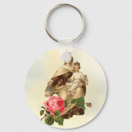 Chaveiro Mount Carmel Virgin Mary Jesus Brown Scapular Keyc