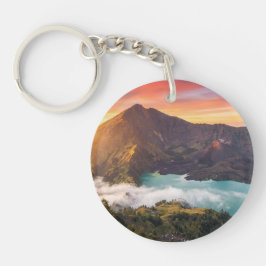 Chaveiro Mount Rinjani Volcano Crater Sunrise Keychains
