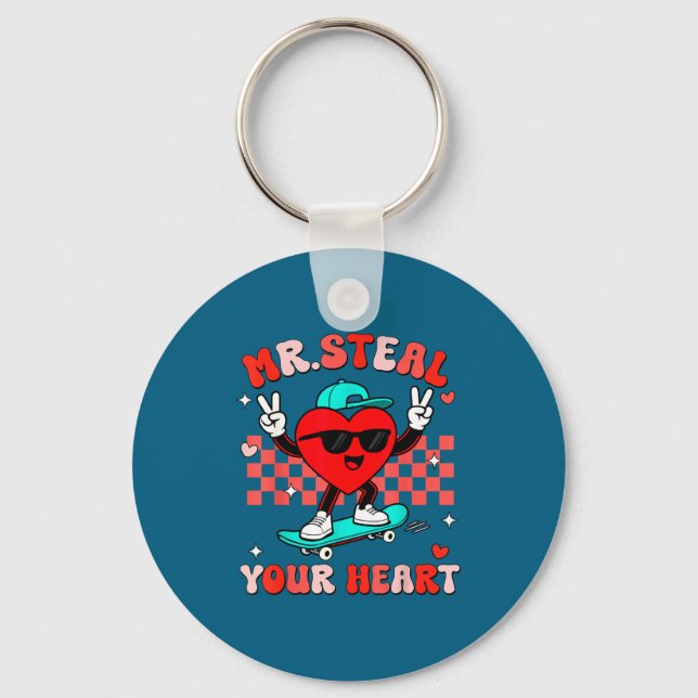 Chaveiro Mr Steal Your Heart For Boys Toddlers Valentine's  (Frente)