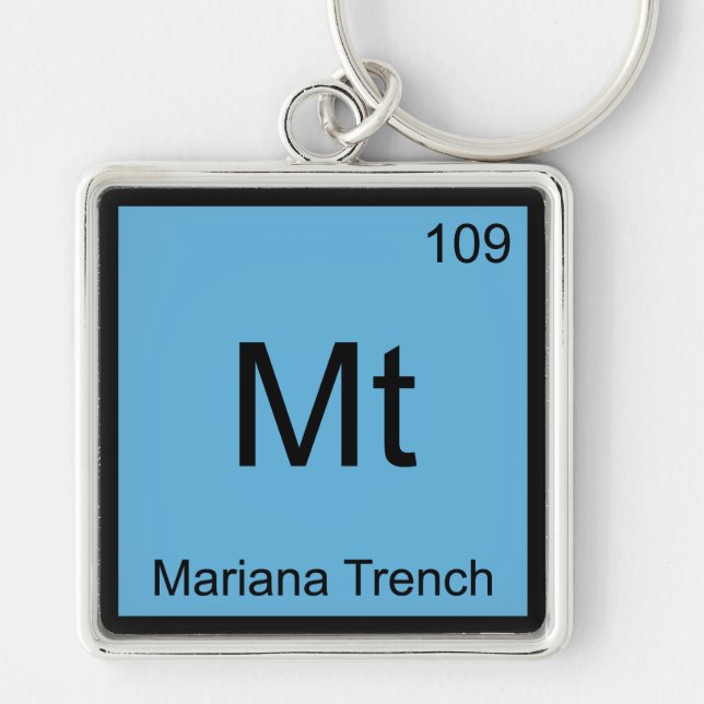 Chaveiro Mt - Química da Fossa das Marianas Símbolo Element (Frente)