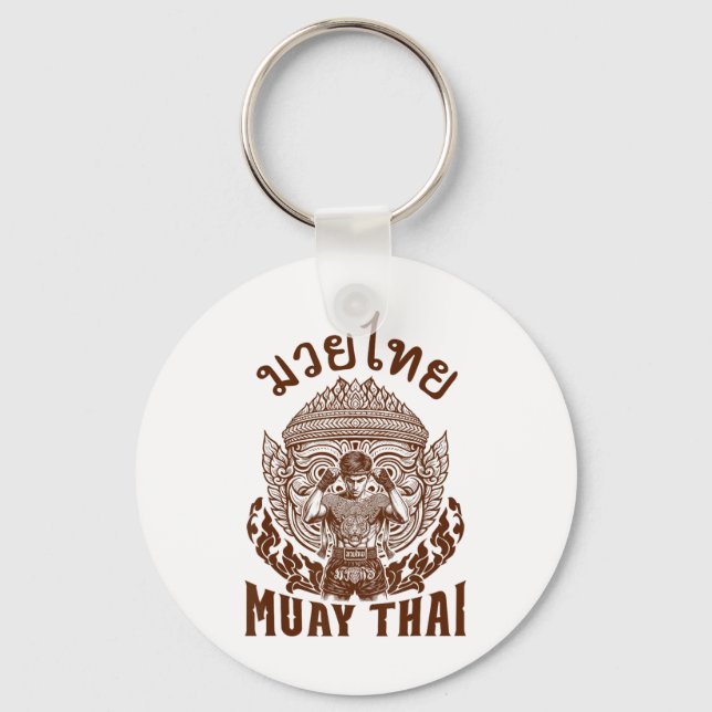 Chaveiro Muay Thai Boxer Boxer Lover Thai Boxing Tailândia (Frente)