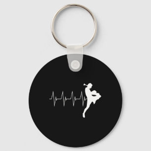Chaveiro Muay Thai Heartbeat Tailandês Boxing