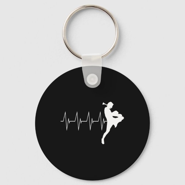 Chaveiro Muay Thai Heartbeat Tailandês Boxing (Frente)