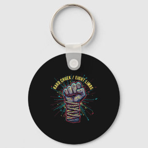 Chaveiro Muay Thai Kard Chuek Punhos dos Oito Membros MMA T